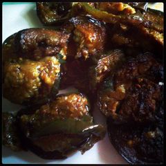 A picture of Jake's Simple Aubergine (eggplant) fries.