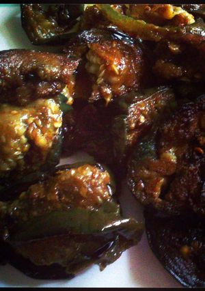 A picture of Jake's Simple Aubergine (eggplant) fries.