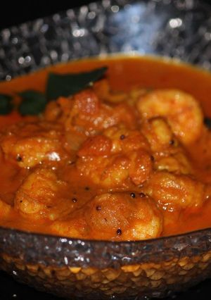A picture of Instant Pot Shrimp curry.