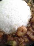 Easy shrimp and fish gumbo with rice
