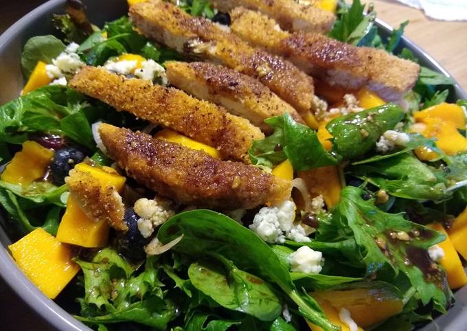 Recipe of Quick Vegetarian Mango Chicken Salad