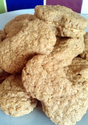 A picture of Vickys Nutter Butter Cookies, GF DF EF SF NF.