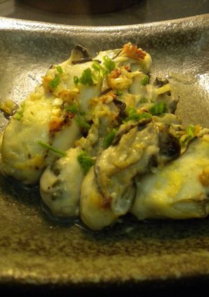 A picture of Sauted Oysters in Garlic Butter.