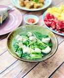 Canh Cải Xanh Nấu Mọc