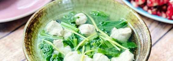 Canh Cải Xanh Nấu Mọc