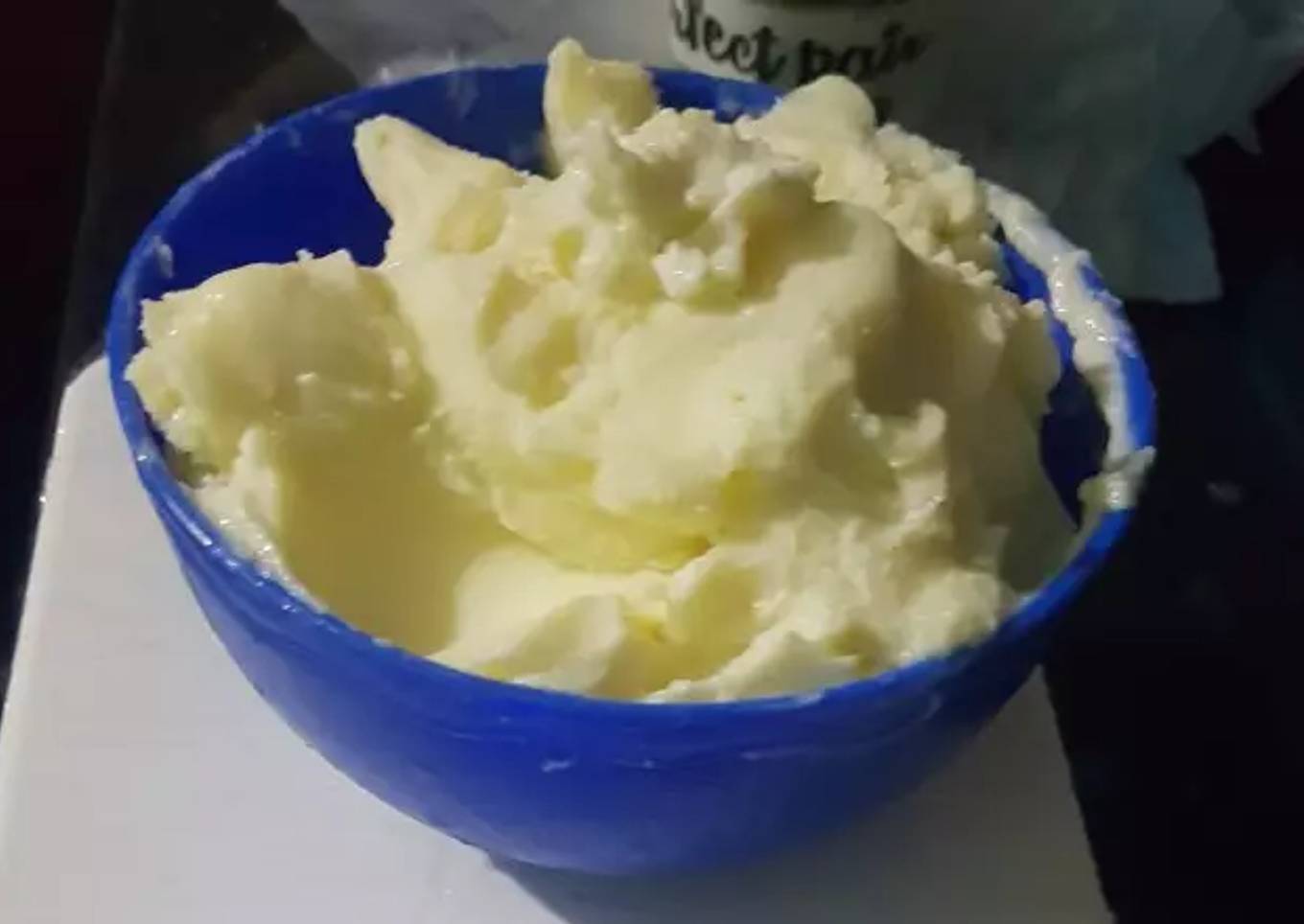 Homemade Butter from fresh milk cream