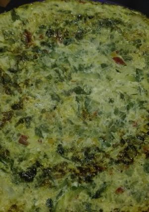 Una foto de Tortilla de verduras (sin harina)