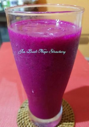 Foto resep Jus Buahnaga & Strawberry