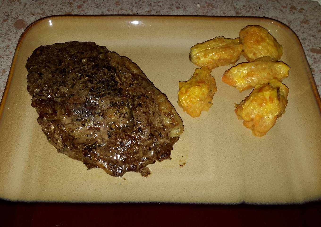 Pan Seared Bison Steaks
