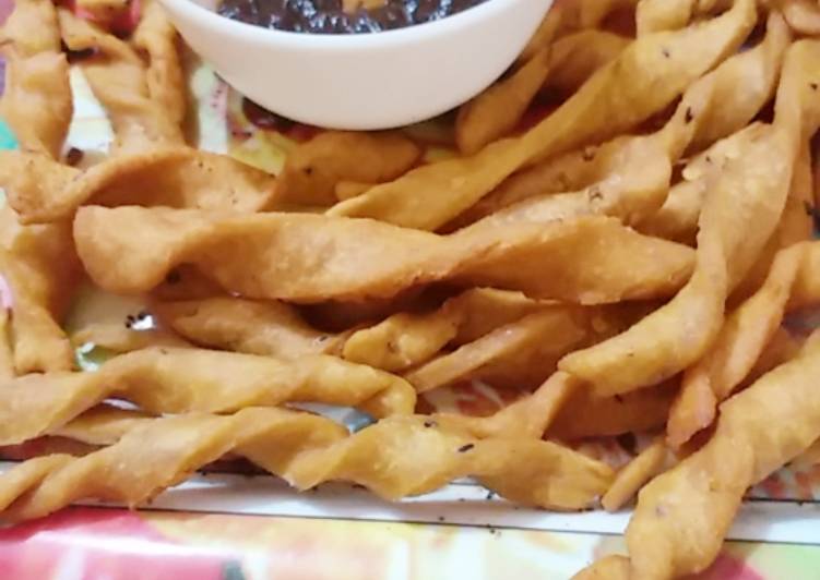 Steps to Make Appetizing Twist namak pary Cooking Basics for Newbies