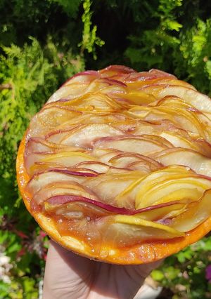 Une photo de Tarte pêche Caramel