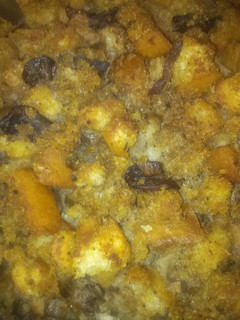 A picture of Momma's traditional Turkey stuffing.