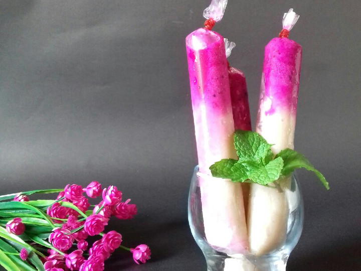 Cara Gampang Membuat Es Lilin Sirsak Naga Anti Gagal