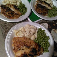 A picture of Baked parmesan tilapia.