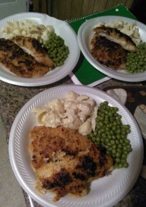 A picture of Baked parmesan tilapia.