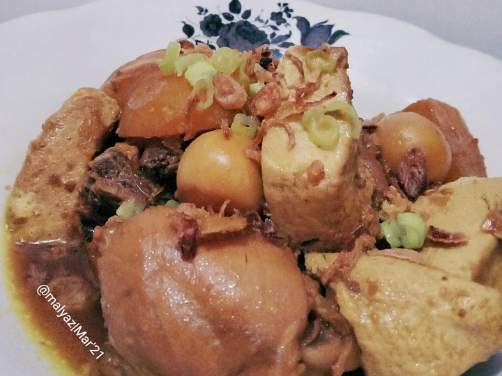 Cara Mudah Membikin Resep Semur Ayam Campur (Tahu Kentang Telur Puyuh) yang Bikin Ngiler Anti Ribet, Uenak Banget