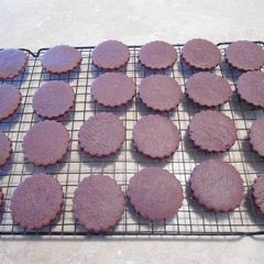 Chocolate Sugar Cookies A picture of Chocolate Sugar Cookies.