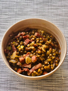Una foto de Lentejas con chorizo y bacon