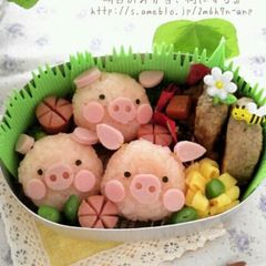 A picture of Easy & Cute! Charaben Piggy Bento.