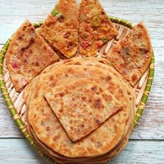 Sweet Paratha from Leftover Diwali Sweets A picture of Sweet Paratha from Leftover Diwali Sweets.