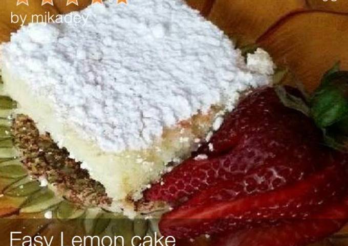 How to Prepare Super Quick Homemade Two ingredients Lemon cake