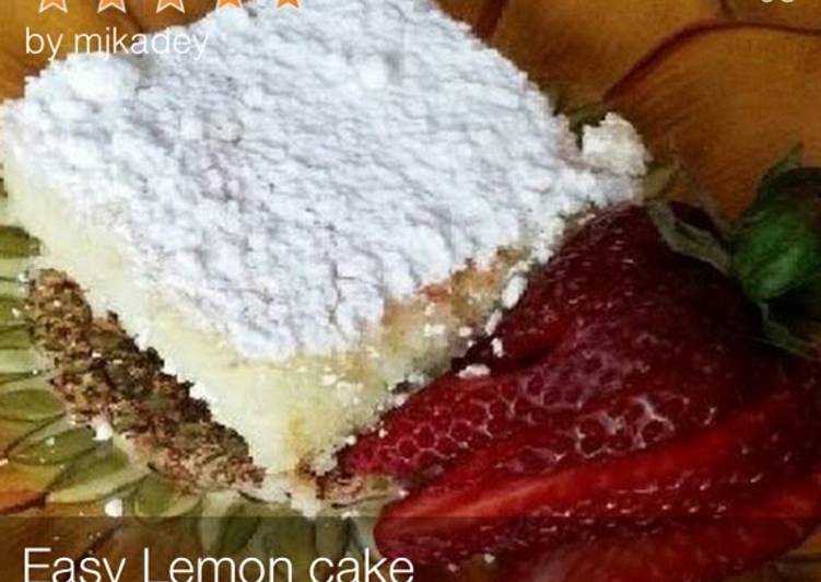 Two ingredients Lemon cake