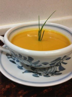 A picture of Spiced Butternut Squash Soup.
