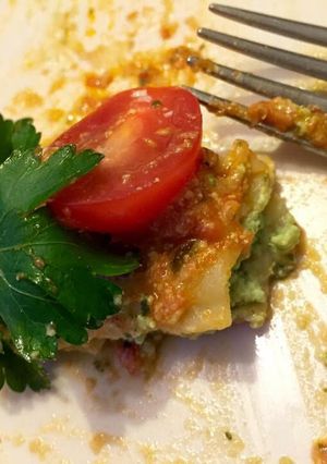 A picture of Stuffed Spinach Manicotti.