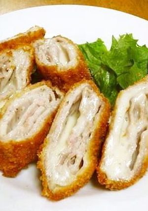A picture of Crispy Pork Loin & Cheese Cutlets.