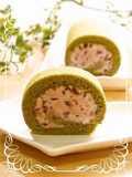 Moist Fluffy Green Tea Chiffon Swiss Roll