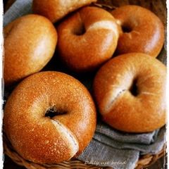 Wheat Bran and Walnut Bagels A picture of Wheat Bran and Walnut Bagels.