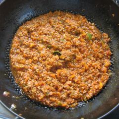 Easy Spaghetti Bolognese Sauce made with a Food Processor A picture of Easy Spaghetti Bolognese Sauce made with a Food Processor.