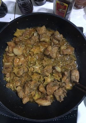 Hình của món Sườn non rim Khế (kho).