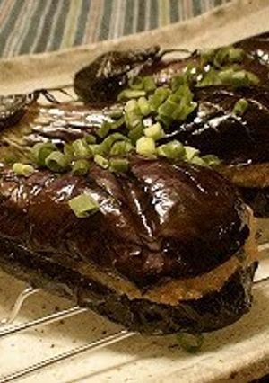 A picture of Fried Sandwiched Eggplant.