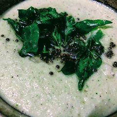 A picture of Mint coconut chutney/Pudina chutney.