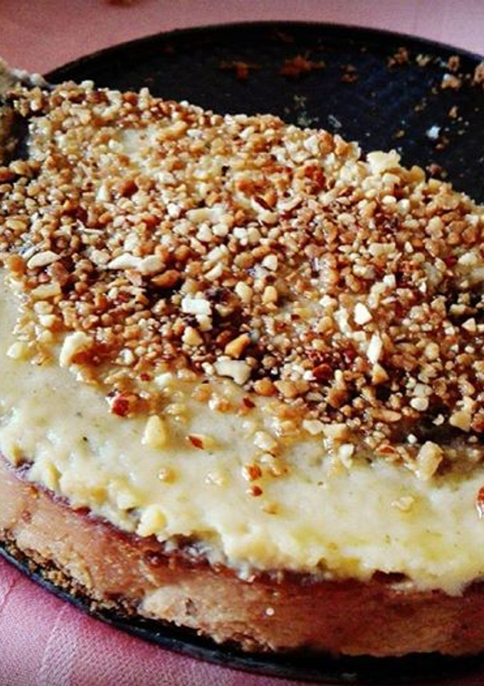 Una foto de Tarta de queso y turrón