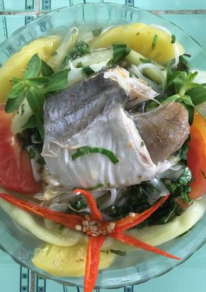 Hình của món Canh chua cá lăng.