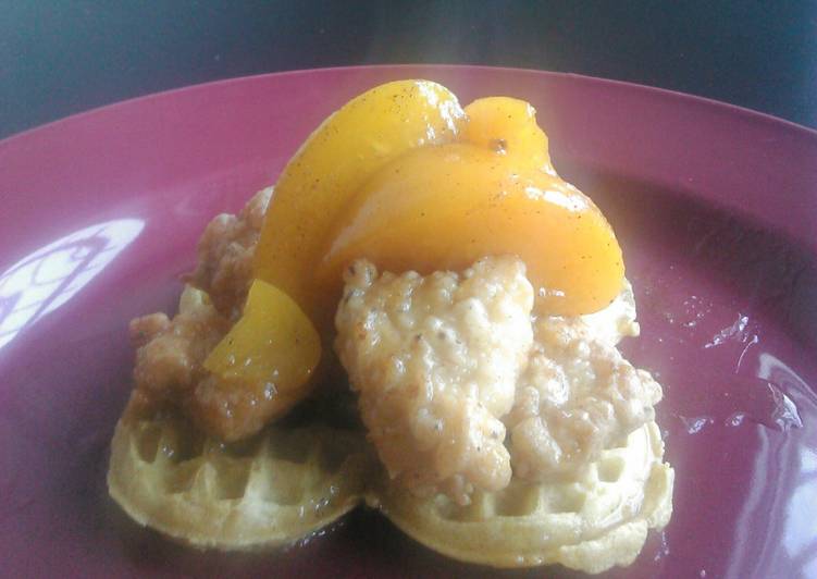 Easiest Way to Prepare Super Quick Homemade Chicken and waffles with love