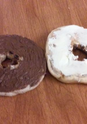 A picture of Nutella & Cream Cheese sandwich.
