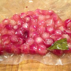A picture of Sous Vide Pickled Pearl Onions.