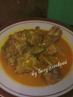 Foto resep Gulai iga kambing tanpa santan