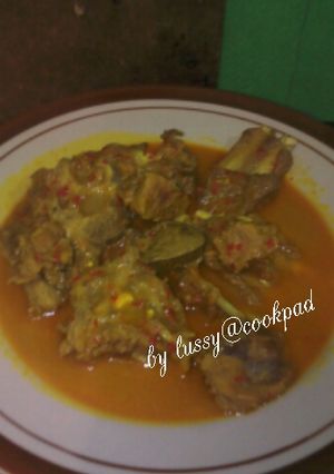 Foto resep Gulai iga kambing tanpa santan