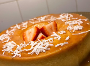 Una foto de Flan de queso 🍮