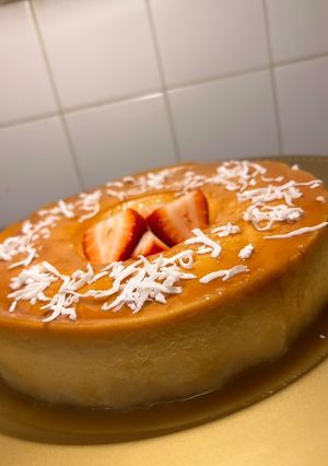 Una foto de Flan de queso 🍮