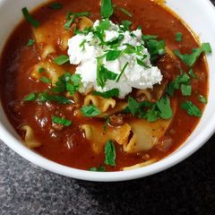 A picture of Lasagna Soup.