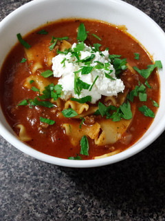 A picture of Lasagna Soup.