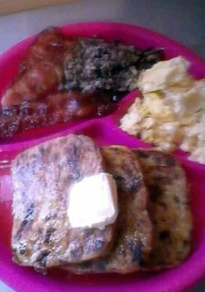 A picture of Quick Breakfast -- Perfect Easy Raisin French Toast.