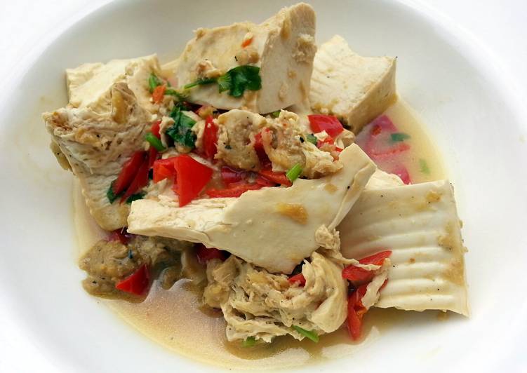 Recipe of Quick LG TOFU WITH  GINGER SAUCE