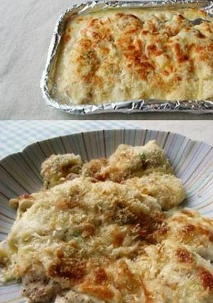 A picture of Crisp Chicken Tenderloin & Cheese Bake.