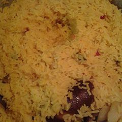 A picture of Arycas New Years rice.